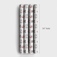 Medical Worker Gift Wrap, Doctor Santa Wrapping Paper, Lab Coat Nurse Christmas Wrapping Paper, Healthcare Hero Holiday Wrapping Paper
