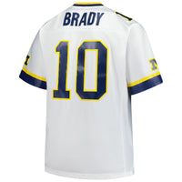 Tom Brady Michigan Wolverines Big & Tall 1999 Legacy Jersey - White