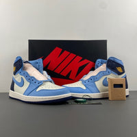 High Top Sneakers, White Blue Colorway, Lace Up Design, Casual Gift for Sneaker Fans