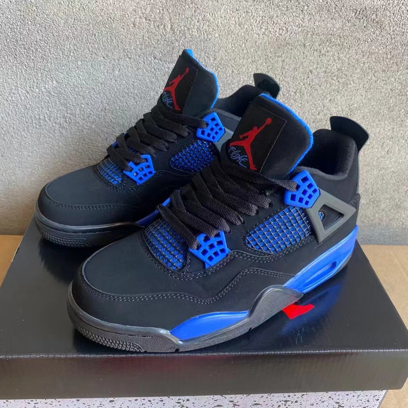 Mid Top Sneakers, Black Blue Colorway, Lace Up Design, Casual Gift for Sneaker Fans