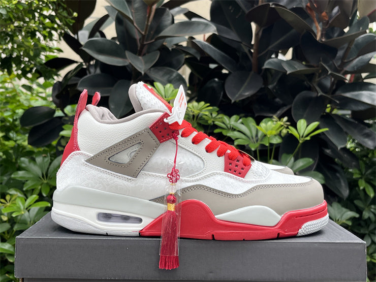 Mid Top Sneakers, White Red Colorway, Lace Up Design, Casual Gift for Sneaker Fans