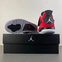 Mid Top Sneakers, Red Black Colorway, Lace Up Design, Casual Gift for Sneaker Fans