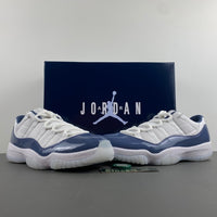 Low Top Sneakers, Navy Blue White Colorway, Lace Up Design, Casual Gift for Sneaker Fans