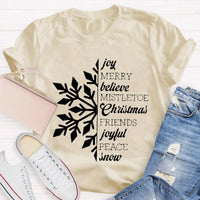 Holiday Snowflake T-Shirt, Christmas Snowflake Shirt, Winter Graphic Tee, Comfy Xmas Snowflake Shirt, Christmas Present for Women and Men