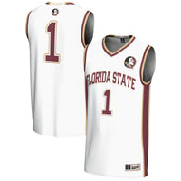 #1 Florida State Seminoles Lightweight Basketball Jersey - White