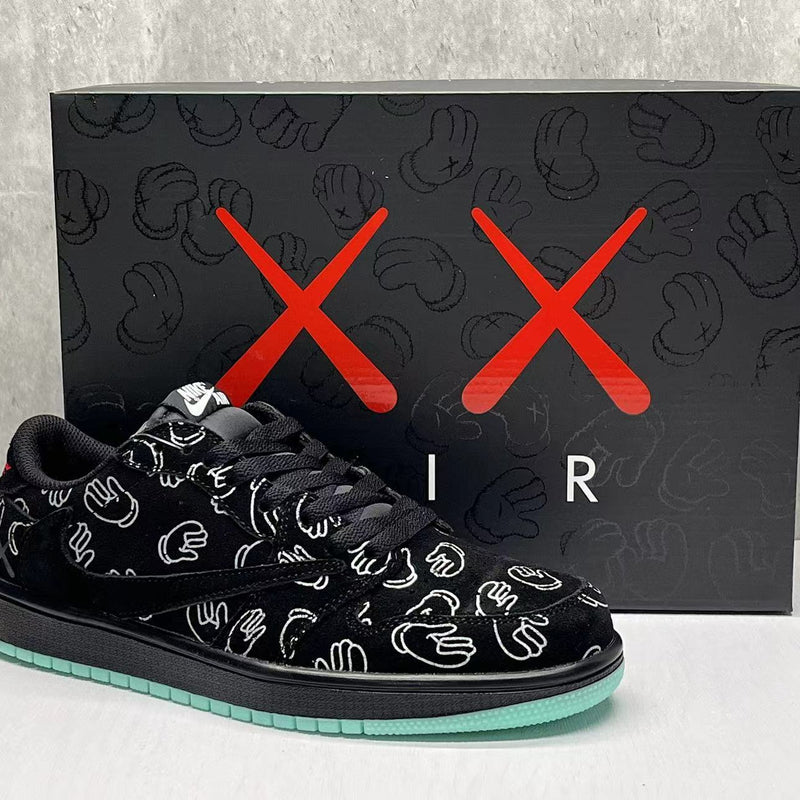 High Top Sneakers, Black Colorway, Leather Footwear, Reverse Hook Design, Lace Up Design, Casual Gift for Sneaker Fans