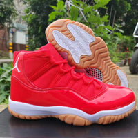 High Top Sneakers, Red Colorway, Lace Up Design, Casual Gift for Sneaker Fans