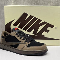Low Top Sneakers, Black Brown Colorway, Reverse Hook Design, Lace Up Design, Casual Gift for Sneaker Fans