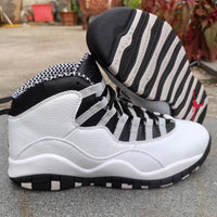 High Top Sneakers, White Black Colorway, Lace Up Design, Casual Gift for Sneaker Fans
