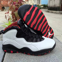 High Top Sneakers, White Black Red Colorway, Lace Up Design, Casual Gift for Sneaker Fans