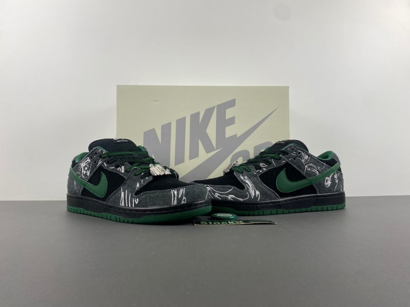 Low Top Sneakers, Black Green Gray Colorway, Lace Up Design, Casual Gift for Sneaker Fans