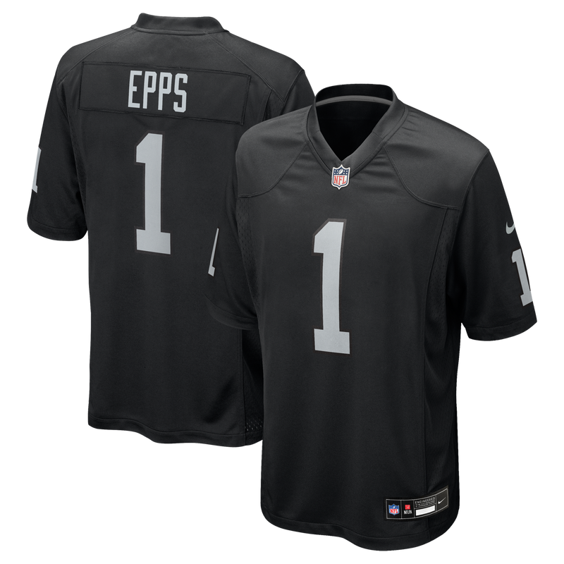 Las Vegas Raiders Marcus Epps Black Game Player Jersey
