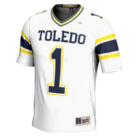 #1 Toledo Rockets Endzone Football Jersey - White