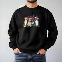 Adorable Festive Santa Dog Sweater, Pit Bull Christmas Sweatshirt, Holiday Dog Lover Crewneck, Winter Pitbull Sweatshirt, Dog Mom Xmas Present