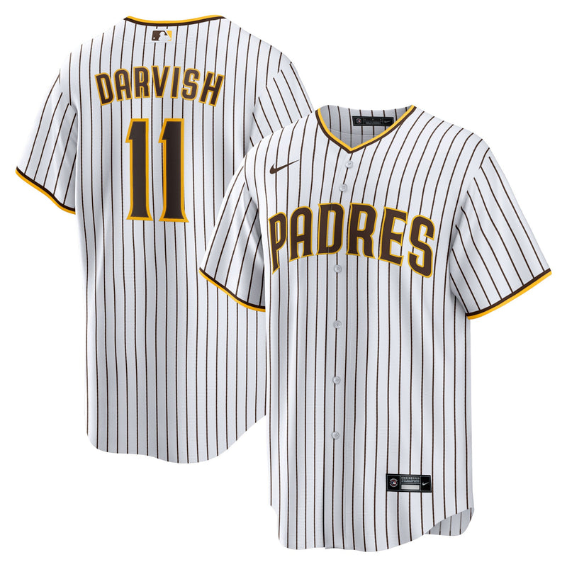 San Diego Padres Yu Darvish White Home Replica Player Jersey