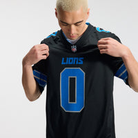 Detroit Lions Jahmyr Gibbs Black 2nd Alternate Game Player Jersey