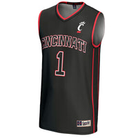 #1 Cincinnati Bearcats Lightweight Basketball Fashion Jersey - Black