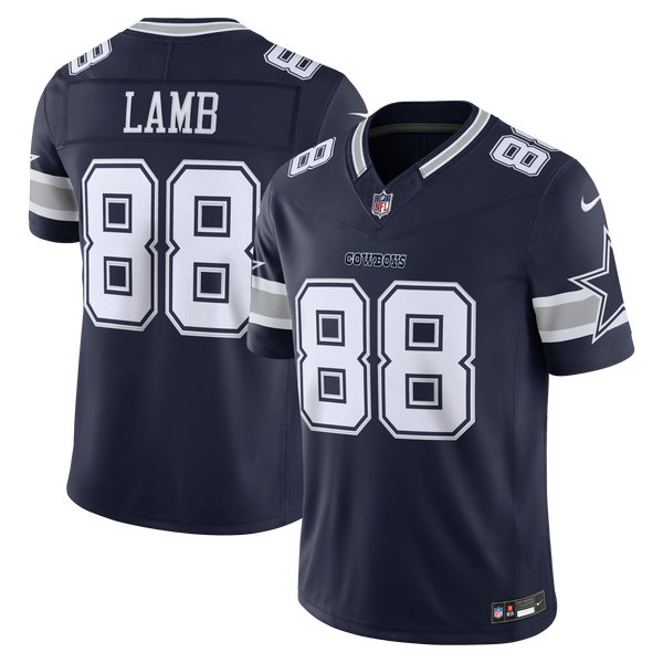 Dallas Cowboys CeeDee Lamb Navy Team Stitched Limited Jersey
