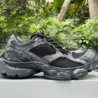 Low Top Sneakers, Black Colorway, Lace Up Design, Casual Gift for Sneaker Fans