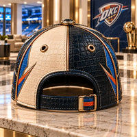 OKC - Bronze-Lined Crest on Navy and Bone