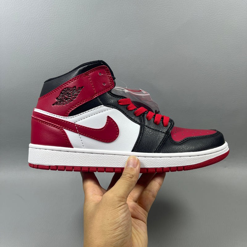 High Top Sneakers, Red Colorway, Lace Up Design, Casual Gift for Sneaker Fans