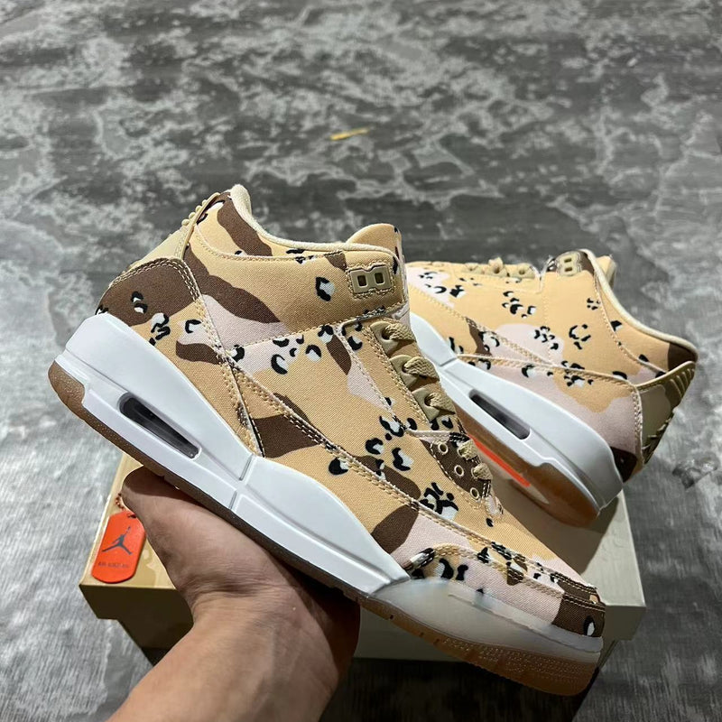 High Top Sneakers, Beige Black Colorway, Camouflage Pattern, Lace Up Design, Casual Gift for Sneaker Fans