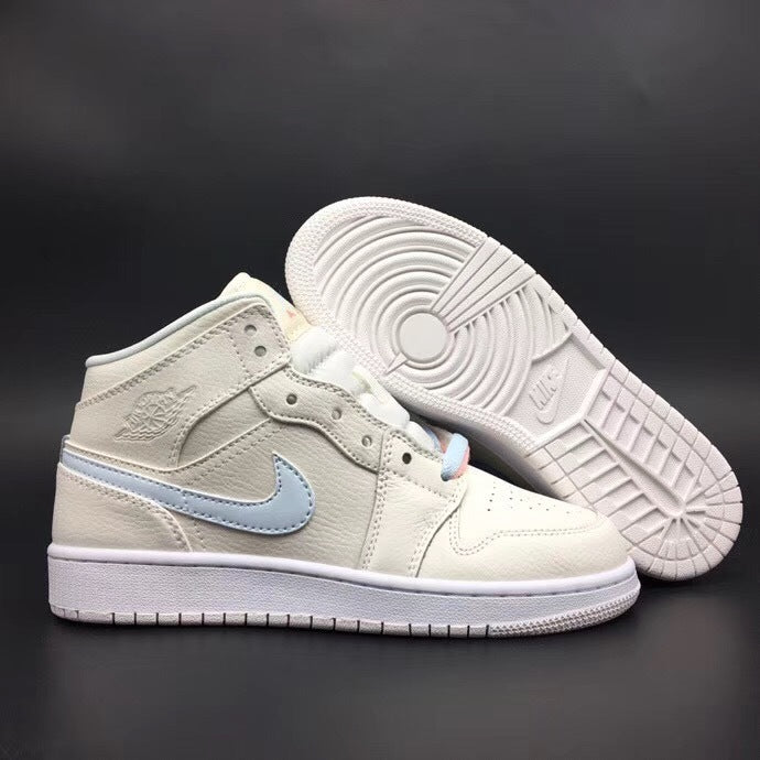 High Top Sneakers, Blue Pink Colorway, Mismatched Colorway, Lace Up Design, Casual Gift for Sneaker Fans