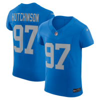 Detroit Lions Aidan Hutchinson Blue Alternate Elite Jersey