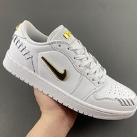 Low Top Sneakers, White Gold Colorway, Lace Up Design, Casual Gift for Sneaker Fans