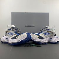 Low Top Sneakers, Royal Blue White Black Colorway, Lace Up Design, Casual Gift for Sneaker Fans