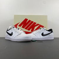 Low Top Sneakers, White Black Colorway, Lace Up Design, Casual Gift for Sneaker Fans