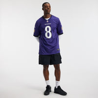 Baltimore Ravens Lamar Jackson Purple Team Game Jersey