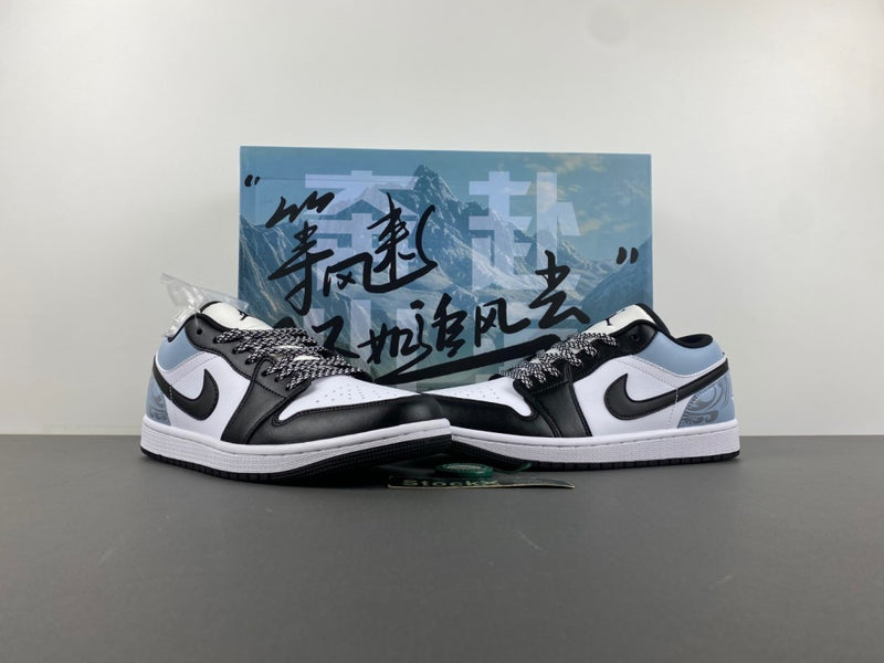 Low Top Sneakers, White Black Colorway, Lace Up Design, Casual Gift for Sneaker Fans