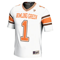 #1 Bowling Green St. Falcons Endzone Football Jersey - White