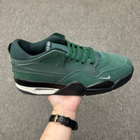 Low Top Basketball Shoes, Army Green Colorway, Lace Up Design, Casual Gift for Shoe Lovers