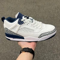 Low Top Basketball Shoes, Blue White Colorway, Lace Up Design, Casual Gift for Shoe Lovers