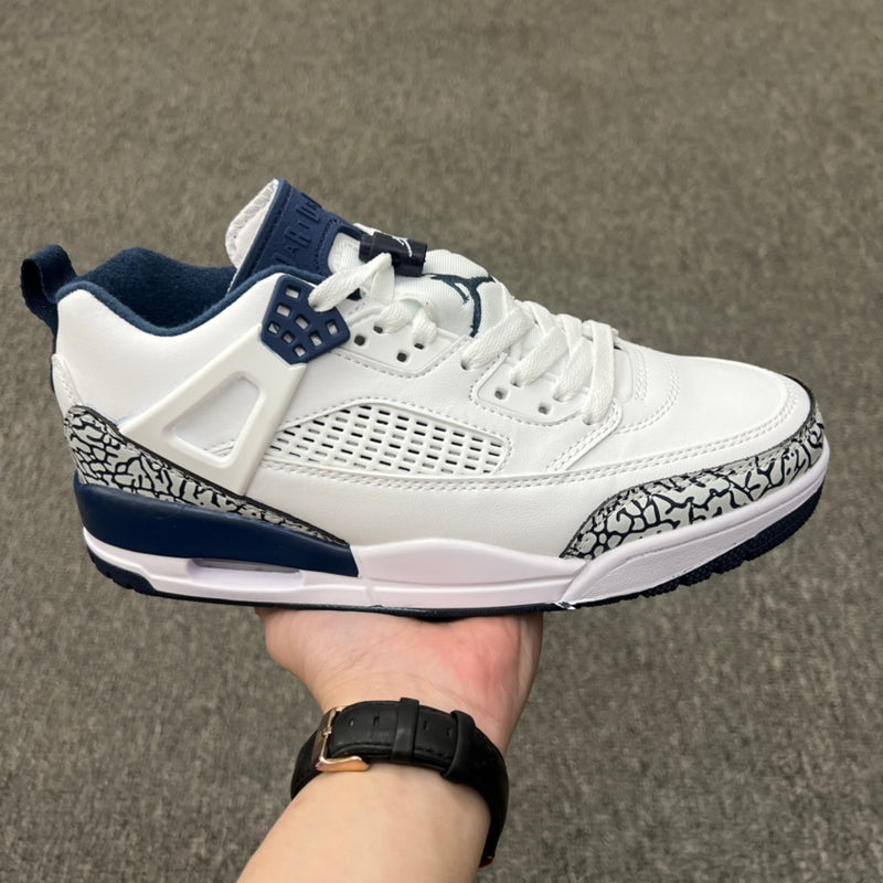 Low Top Basketball Shoes, Blue White Colorway, Lace Up Design, Casual Gift for Shoe Lovers