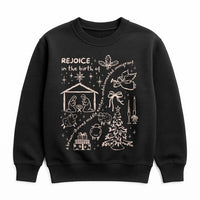 Social Justice Nativity Sweatshirt, Rejoice Birth of Jesus Sweatshirt, Liberal Christian Holiday Sweatshirt, Religious Christmas Crewneck