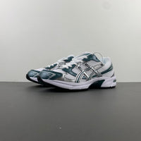 Low Top Sneakers, White Green Silver Colorway, Lace Up Design, Casual Gift for Sneaker Fans