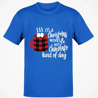 Buffalo Plaid Coffee Mug Graphic Tee, Christmas Movies Hot Chocolate T-Shirt, Hallmark Movie Watching Shirt, Comfy Holiday Season Top
