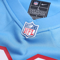 Tennessee Titans Light Blue Oilers Throwback Custom Game Jersey