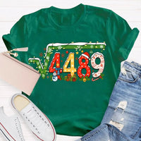Holiday Snowflakes Lights Graphic Tee, Math Teacher Christmas T-Shirt, Humorous Math Teacher Xmas Shirt, Winter STEM Educator Holiday Present Tee