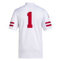 #1 Nebraska Huskers Premier Football Jersey - White