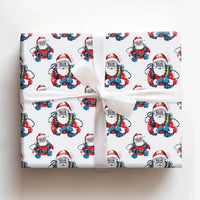Humorous Ocean Christmas Wrapping Paper, Scuba Diving Santa Wrapping Paper, Scuba Diver Holiday Gift Wrap, Diver Santa Wrapping Paper