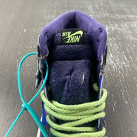 Low Top Sneakers, Royal Blue Black Purple Colorway, Lace Up Design, Casual Gift for Sneaker Fans