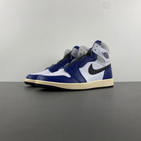 High Top Sneakers, Blue White Colorway, Lace Up Design, Casual Gift for Sneaker Fans