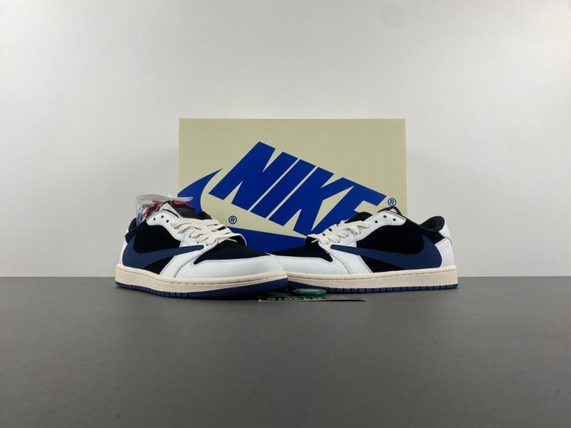 Low Top Sneakers, Blue White Black Colorway, Reverse Hook Design, Lace Up Design, Casual Gift for Sneaker Fans