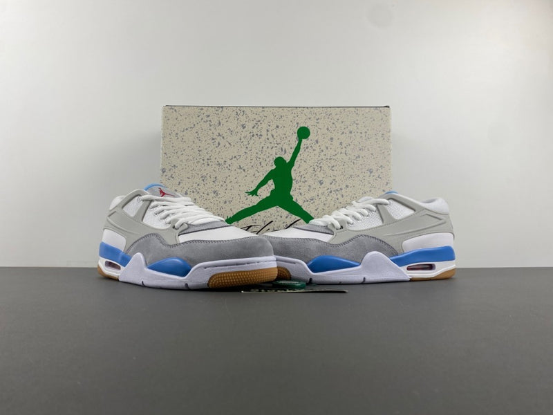Low Top Sneakers, White Gray Colorway, Lace Up Design, Casual Gift for Sneaker Fans
