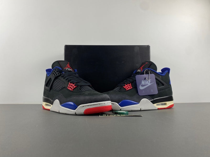 Low Top Sneakers, Blue Black Red Colorway, Lace Up Design, Casual Gift for Sneaker Fans
