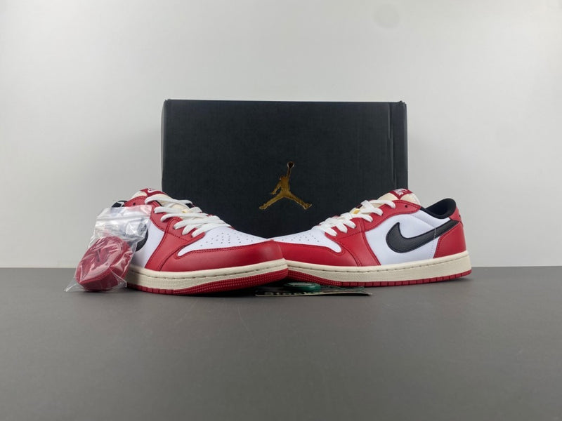 Low Top Sneakers, White Black Red Colorway, Lace Up Design, Casual Gift for Sneaker Fans